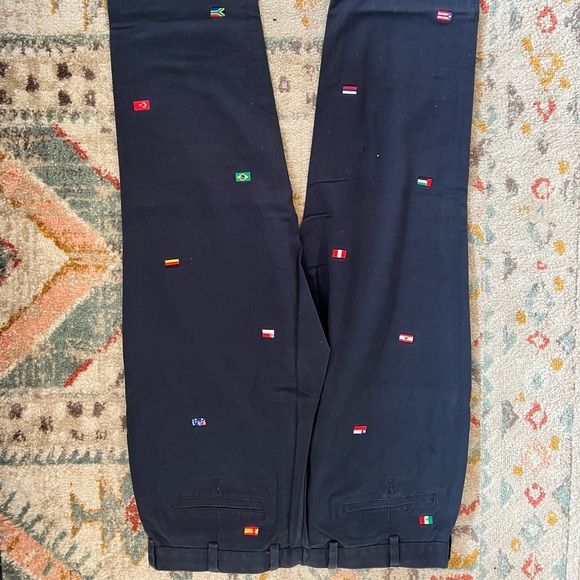 Brooks Brothers country flag pants - Picture 2 of 3